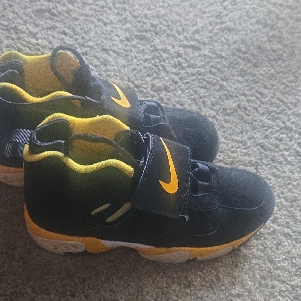 Black and Yellow Nike Sneakers